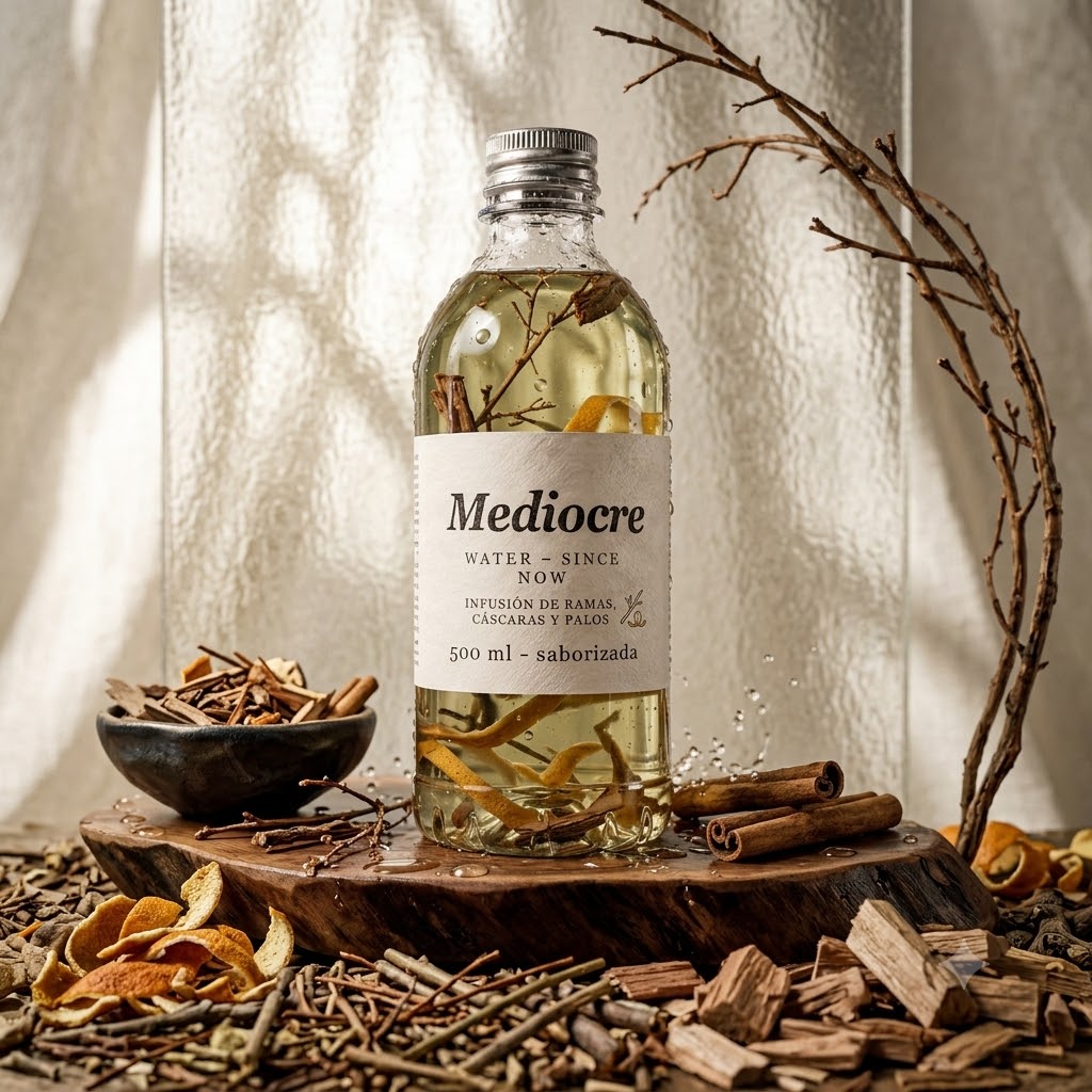 Mediocre Saborizada · Infusión de ramas, cáscaras y palos · 500 ml